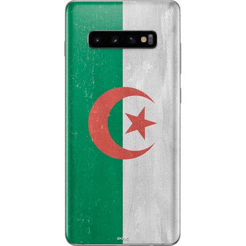 Algeria Flag Distressed Galaxy S10 Plus Skin